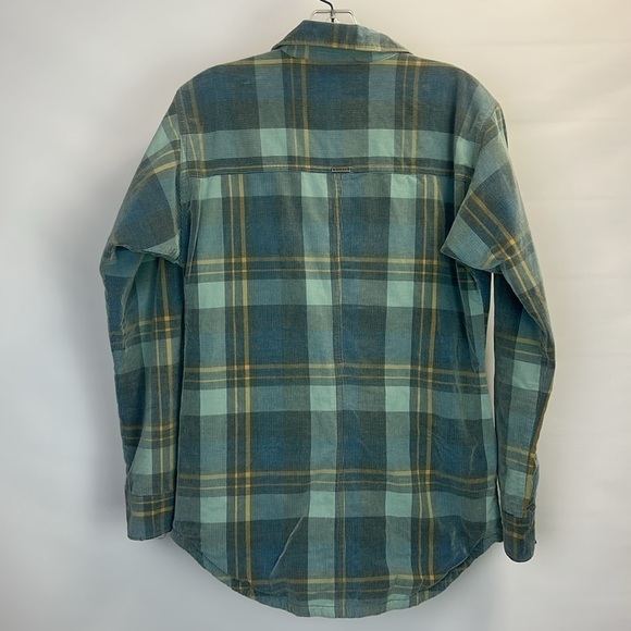 PrAna Jacket Men’s Multicolor Tartan Plaid Corduroy Casual Flannel Outdoor - Picture 4 of 11